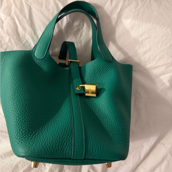 Hermes Vert Vertigo Picotin 18 - Picture 2 of 9